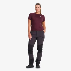 Mission T-shirt Damen Mauve Wine
