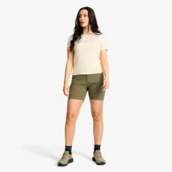Mission T-shirt Damen Oatmeal
