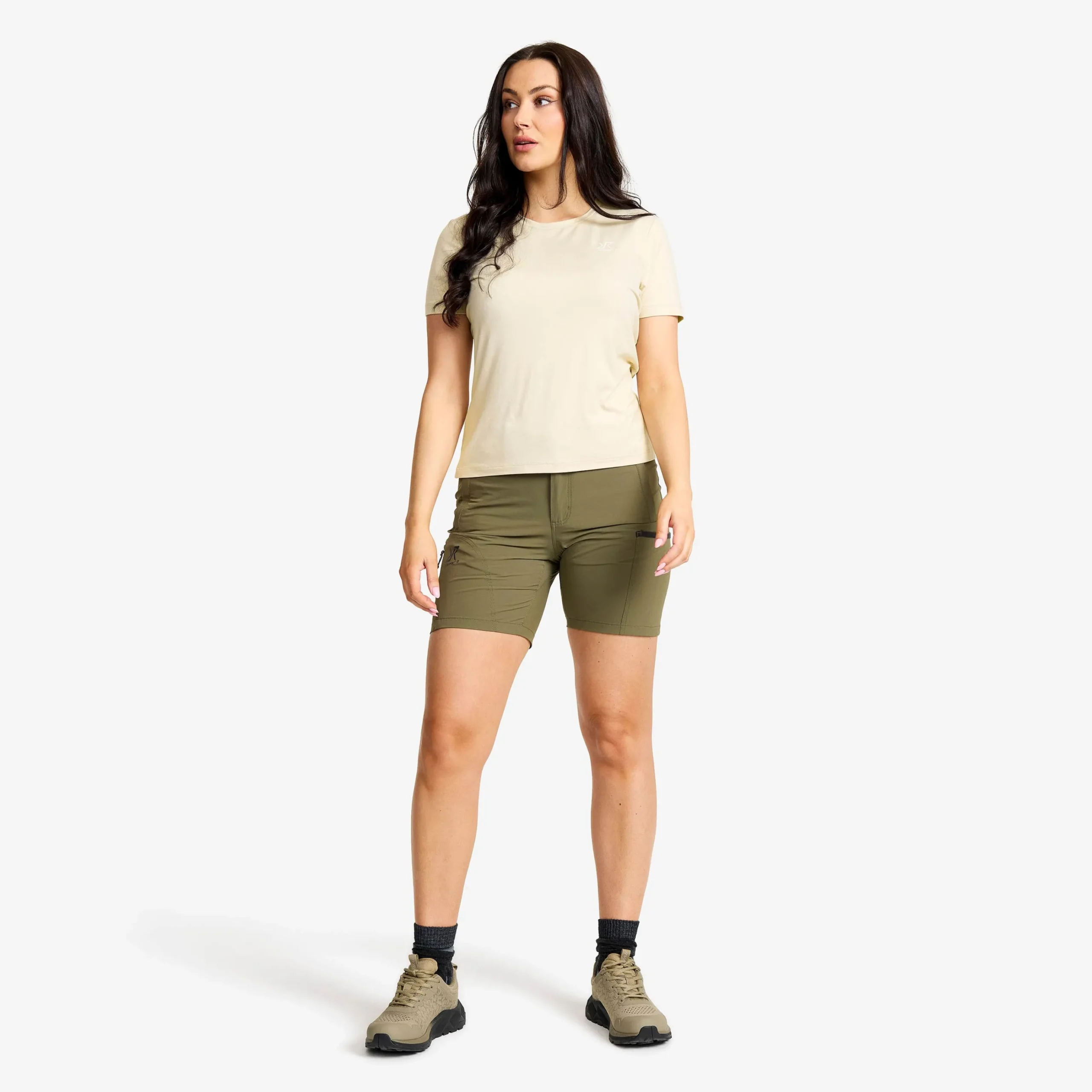 Mission T-shirt Damen Oatmeal