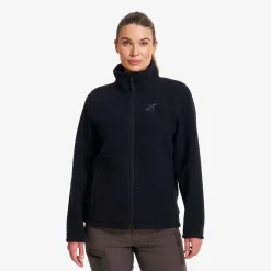 Moss Pile Fleece Jacket Damen Black