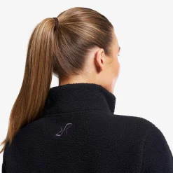 Moss Pile Fleece Jacket Damen Black