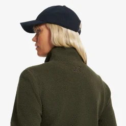 Moss Pile Fleece Jacket Damen Forest Night