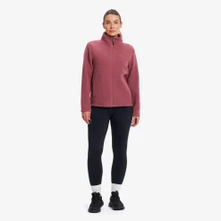Moss Pile Fleece Jacket Damen Vintage Rose