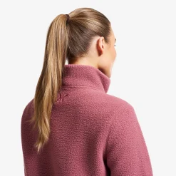 Moss Pile Fleece Jacket Damen Vintage Rose