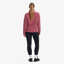 Moss Pile Fleece Jacket Damen Vintage Rose