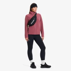 Moss Pile Fleece Jacket Damen Vintage Rose