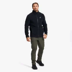 Moss Pile Fleece Jacket Herren Black