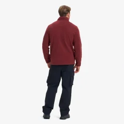 Moss Pile Fleece Jacket Herren Wine Truffle