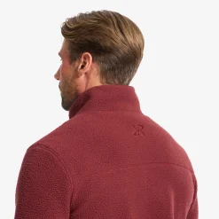 Moss Pile Fleece Jacket Herren Wine Truffle