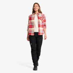 Nevada Flannel Shirt Damen Lava Falls/Bleached Sand