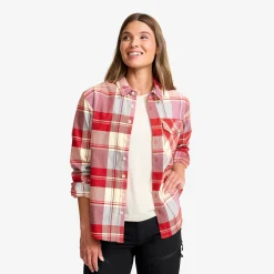 Nevada Flannel Shirt Damen Lava Falls/Bleached Sand
