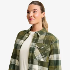 Nevada Flannel Shirt Damen Rosin Green/Peyote