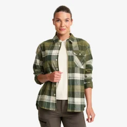 Nevada Flannel Shirt Damen Rosin Green/Peyote