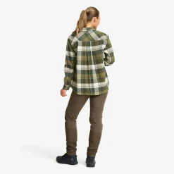 Nevada Flannel Shirt Damen Rosin Green/Peyote