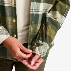 Nevada Flannel Shirt Damen Rosin Green/Peyote