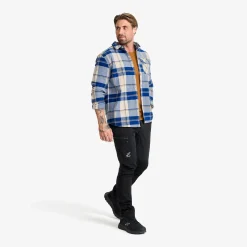 Nevada Flannel Shirt Herren Dark Blue/Oatmeal