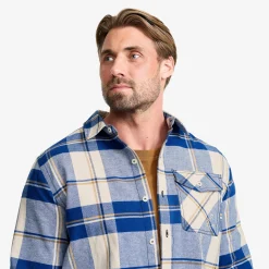 Nevada Flannel Shirt Herren Dark Blue/Oatmeal