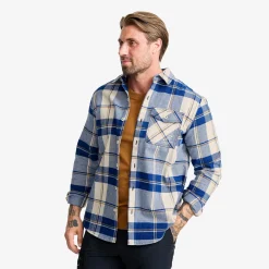 Nevada Flannel Shirt Herren Dark Blue/Oatmeal