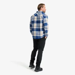 Nevada Flannel Shirt Herren Dark Blue/Oatmeal