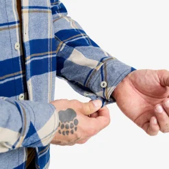 Nevada Flannel Shirt Herren Dark Blue/Oatmeal