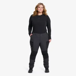 Nordwand Curved Stretch High-waist Pants Damen Anthracite/Black