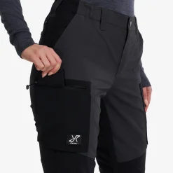 Nordwand Curved Stretch High-waist Pants Damen Anthracite/Black