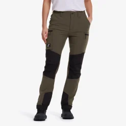 Nordwand Stretch High-waist Pants Damen MossGray/Black