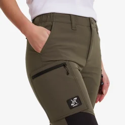 Nordwand Stretch High-waist Pants Damen MossGray/Black