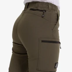 Nordwand Stretch High-waist Pants Damen MossGray/Black