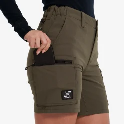 Nordwand Stretch Shorts Damen Moss Gray