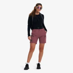 Nordwand Stretch Shorts Damen Vintage Rose