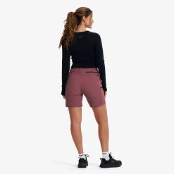 Nordwand Stretch Shorts Damen Vintage Rose