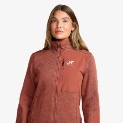 Northbound Fleece Jacket Damen Pink Mahogany