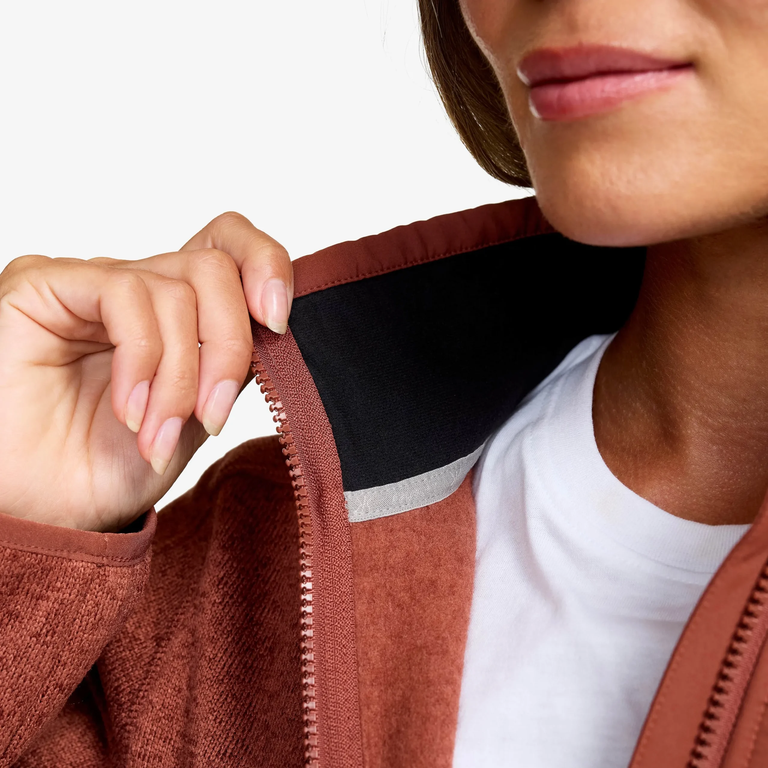 Northbound Fleece Jacket Damen Pink Mahogany