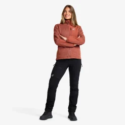 Northbound Fleece Jacket Damen Pink Mahogany