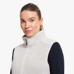 Northbound Fleece Vest Damen Grey Melange