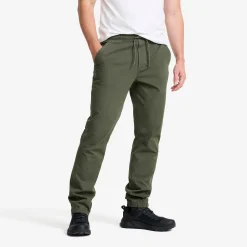 Oak Twill Stretch Joggers Herren Kambaba Green