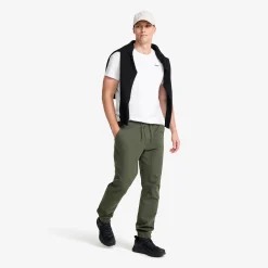 Oak Twill Stretch Joggers Herren Kambaba Green