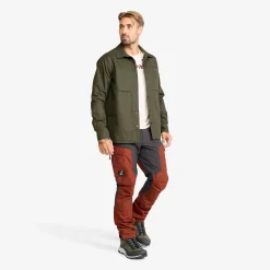Outback Fleece Lined Overshirt Herren Deep Depths