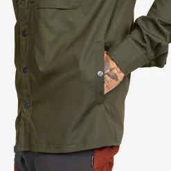 Outback Fleece Lined Overshirt Herren Deep Depths