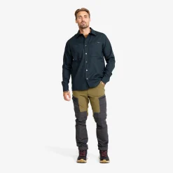 Outback Fleece Lined Overshirt Herren Blueberry