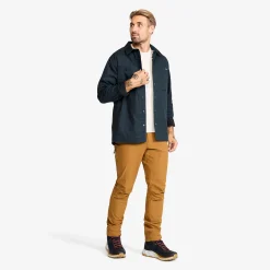 Outback Fleece Lined Overshirt Herren Blueberry