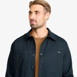 Outback Fleece Lined Overshirt Herren Blueberry