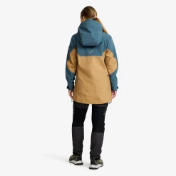 Outdoor Anorak Damen Orion Blue/Kelp Beige