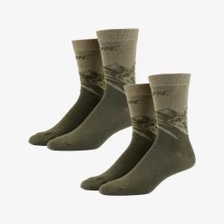 2-pack Daily Mountain Socks Forest Night/Vetiver Green