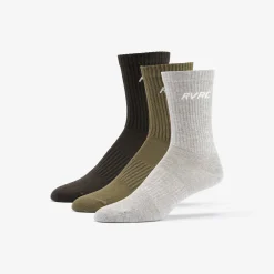 3-pack Daily Socks Kalamata/Grey Melange