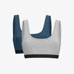2-pack Ultimate Soft Bra Damen Moonlit Ocean/Grey Melange