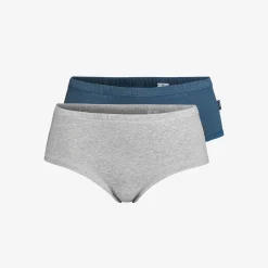 2-pack Ultimate Soft Hipster Damen Moonlit Ocean/Grey Melange