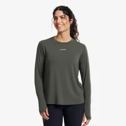 Progress Active Soft Long-sleeved T-shirt Damen Kambaba Green