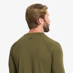 Pulse Running Long-sleeved T-shirt Herren Dark Olive
